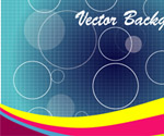 yellow pink abstract with circles